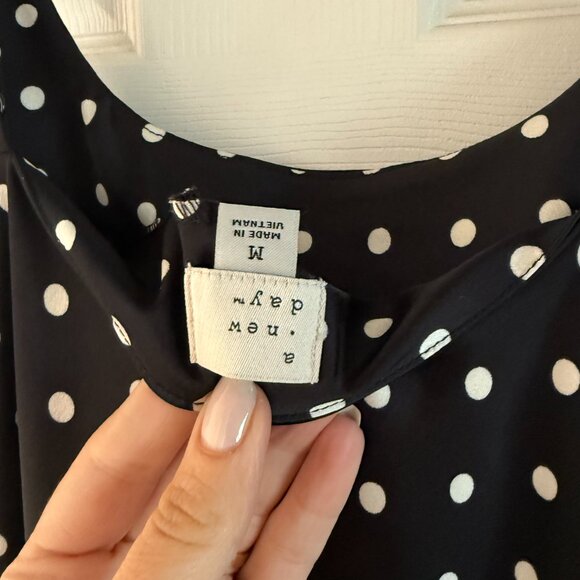 Asymmetric Polka Dot Dress - Picture 5 of 5